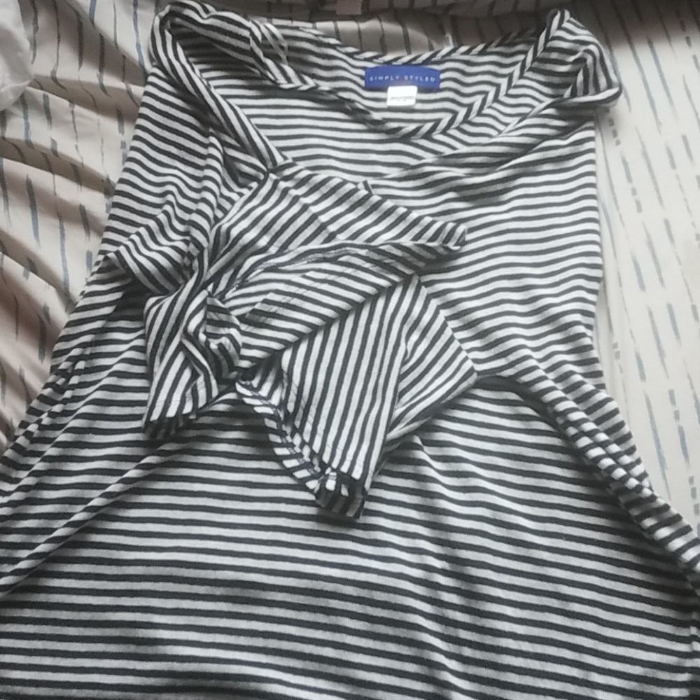 black and white blouse